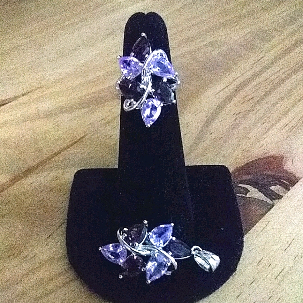 925 and Amethyst Set Pendant / Ring